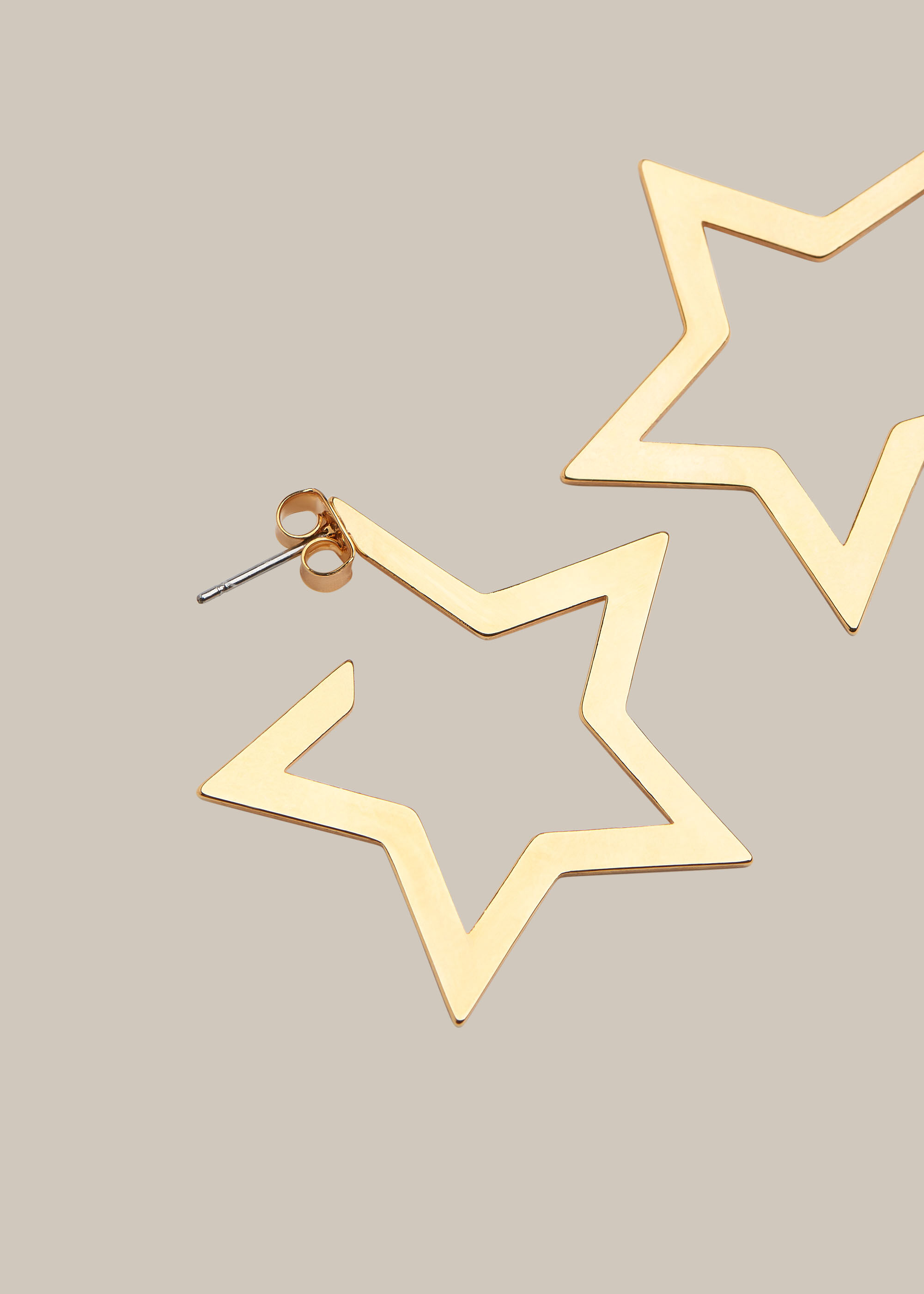 Star outline earrings clearance
