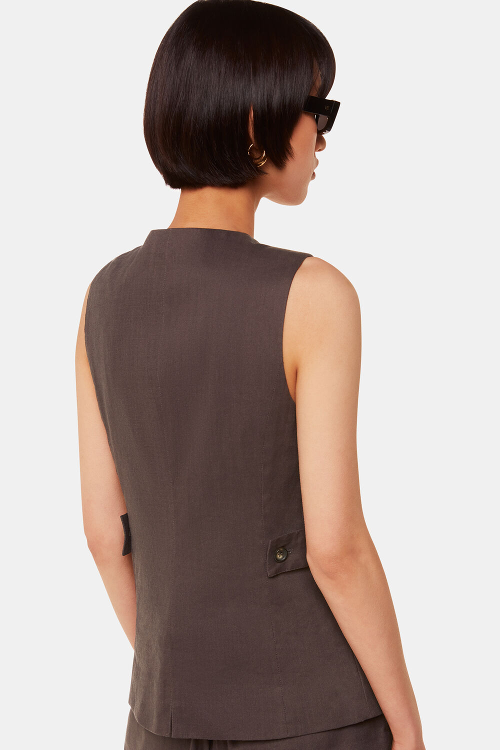 Mila Linen Blend Waistcoat