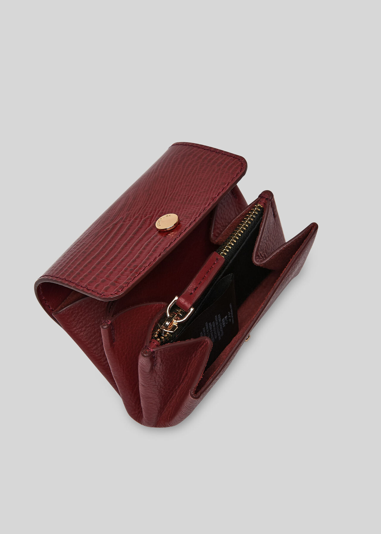 Emmy Lizard Coin Purse Burgundy