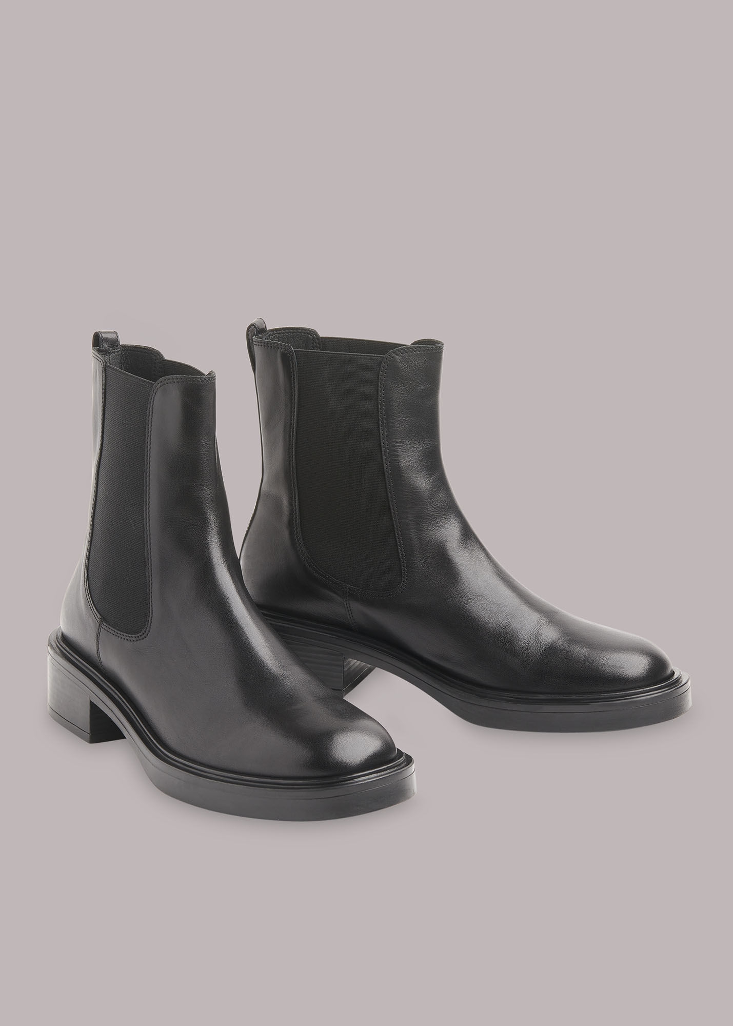 Black Rue Elasticated Chelsea Boot WHISTLES