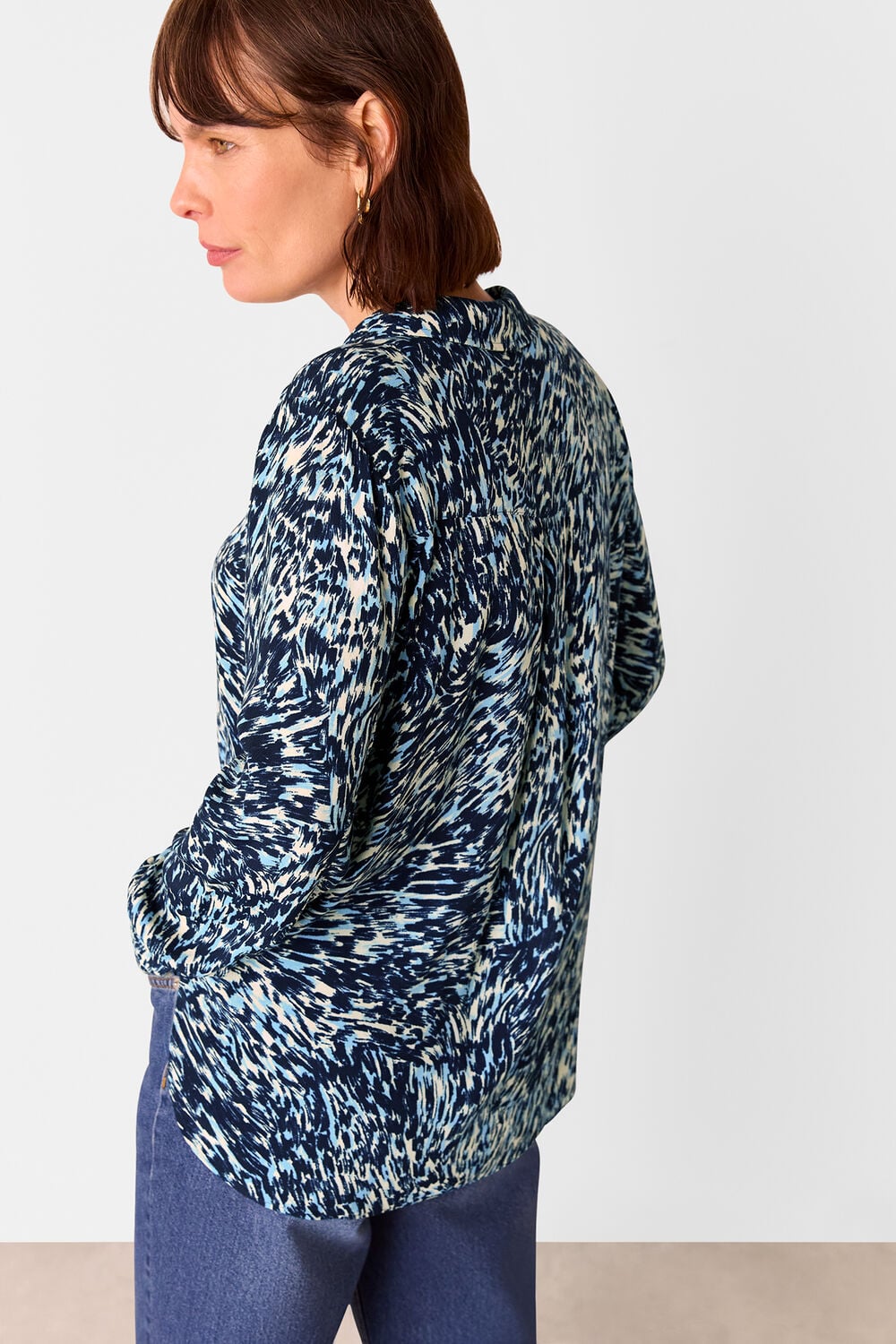 Leopard Swirl Print Shirt