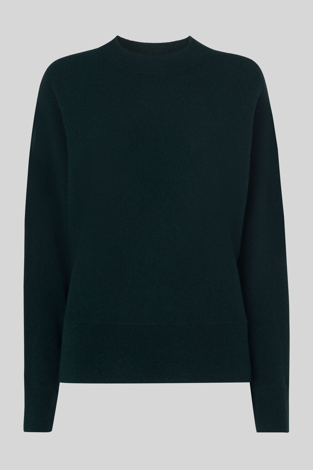 Dolman Cashmere Knit Sweater Dark Green