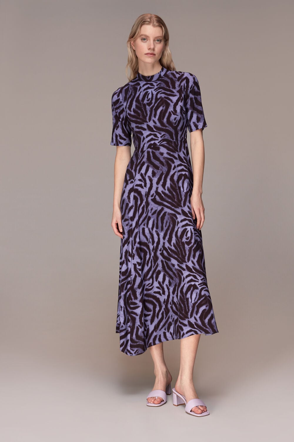 Woodland Tiger Midi Dress