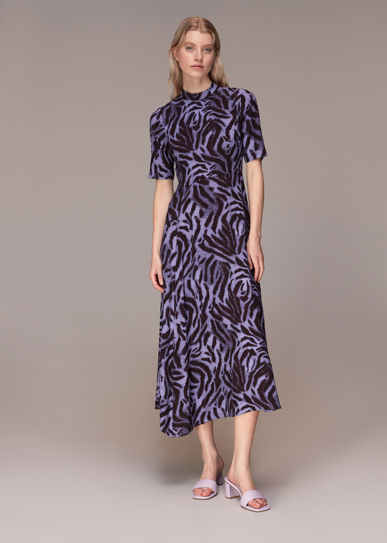 Woodland Tiger Midi Dress