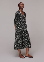 Layla Giraffe Trapeze Dress