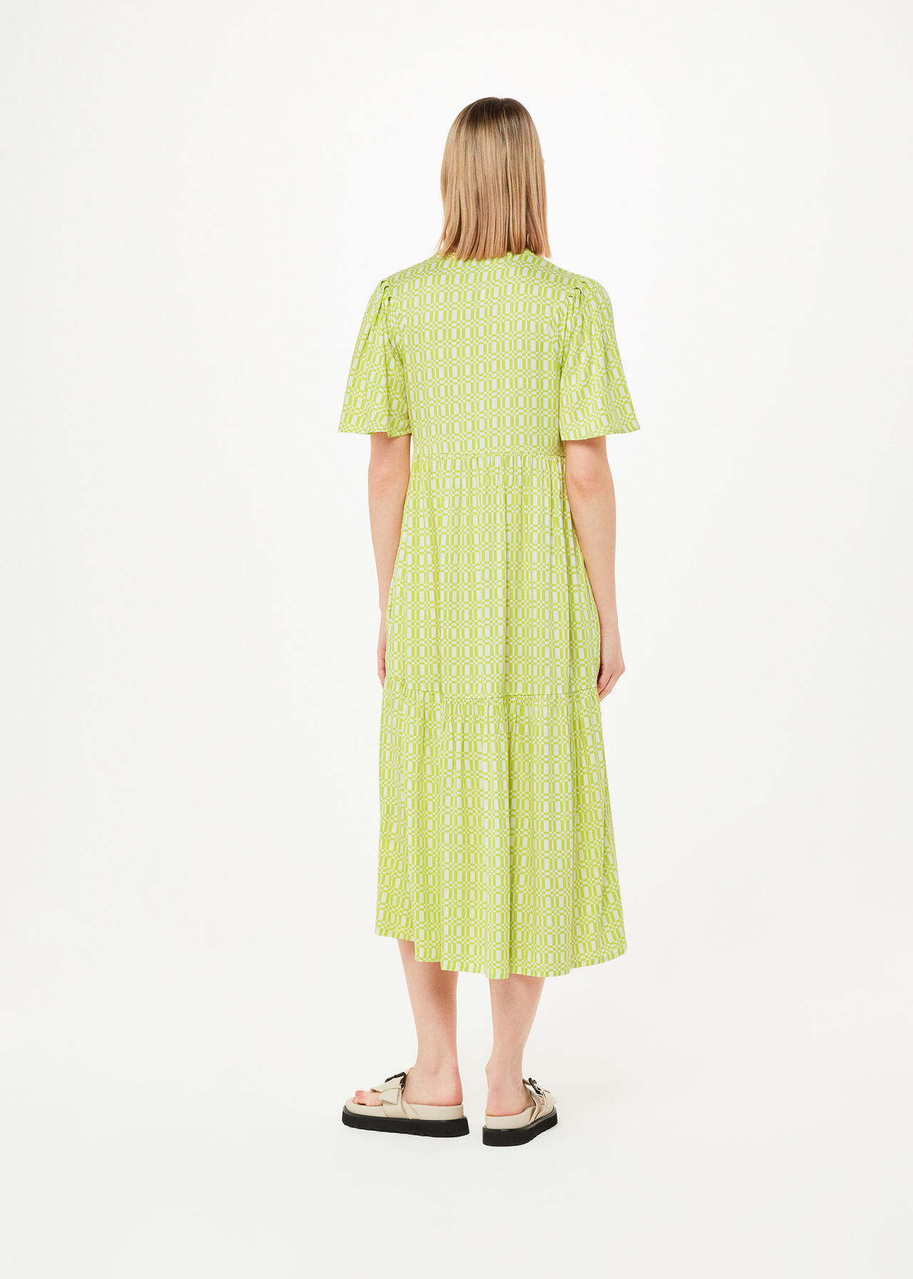 Link Check Trapeze Dress