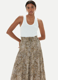 Ink Spot Crinkle Skirt