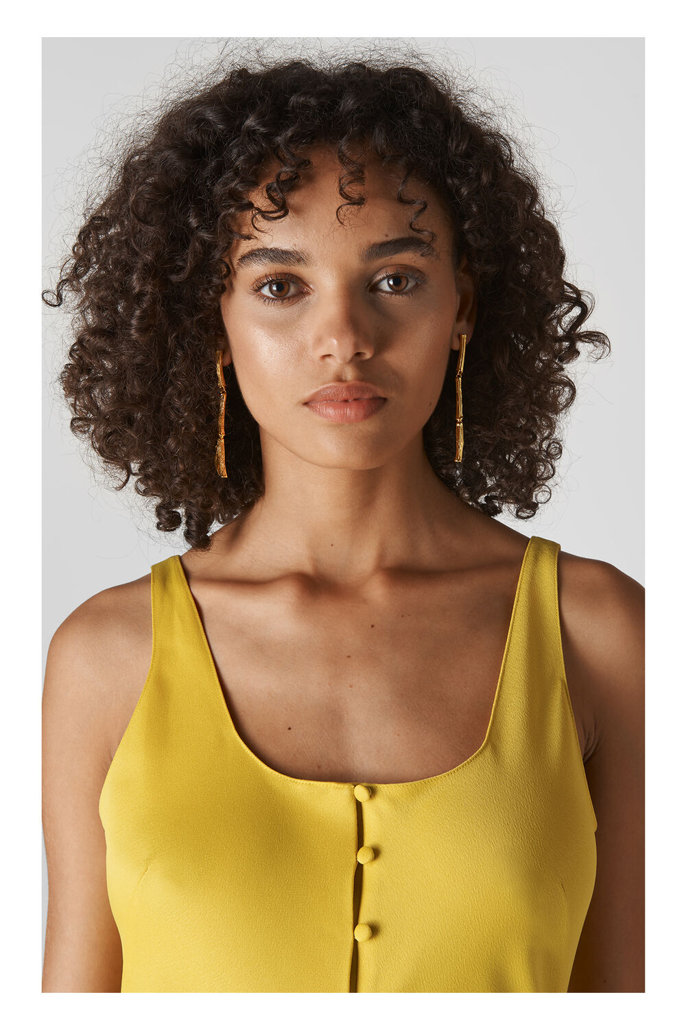 Bamboo Drop Earring