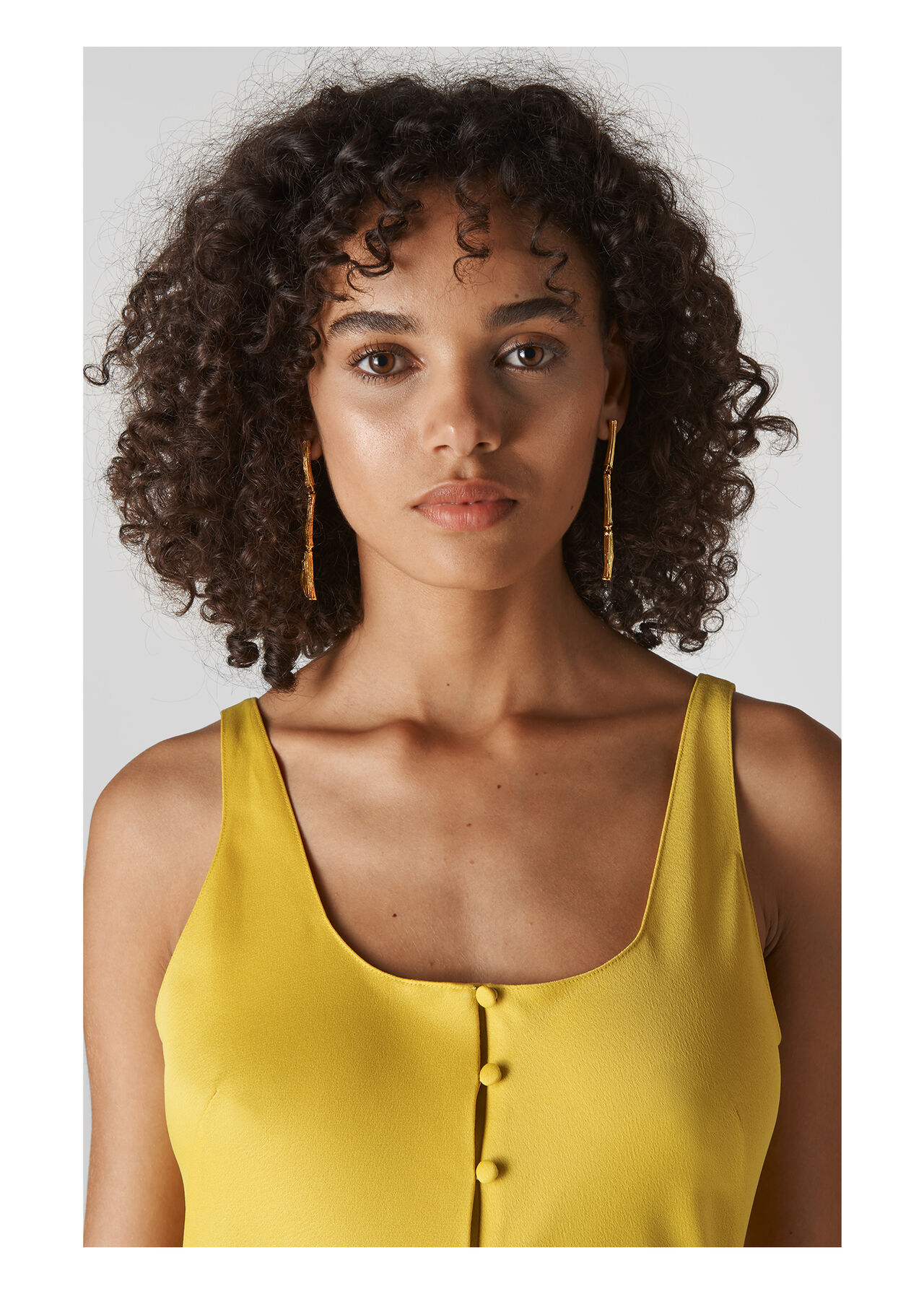 Bamboo Drop Earring