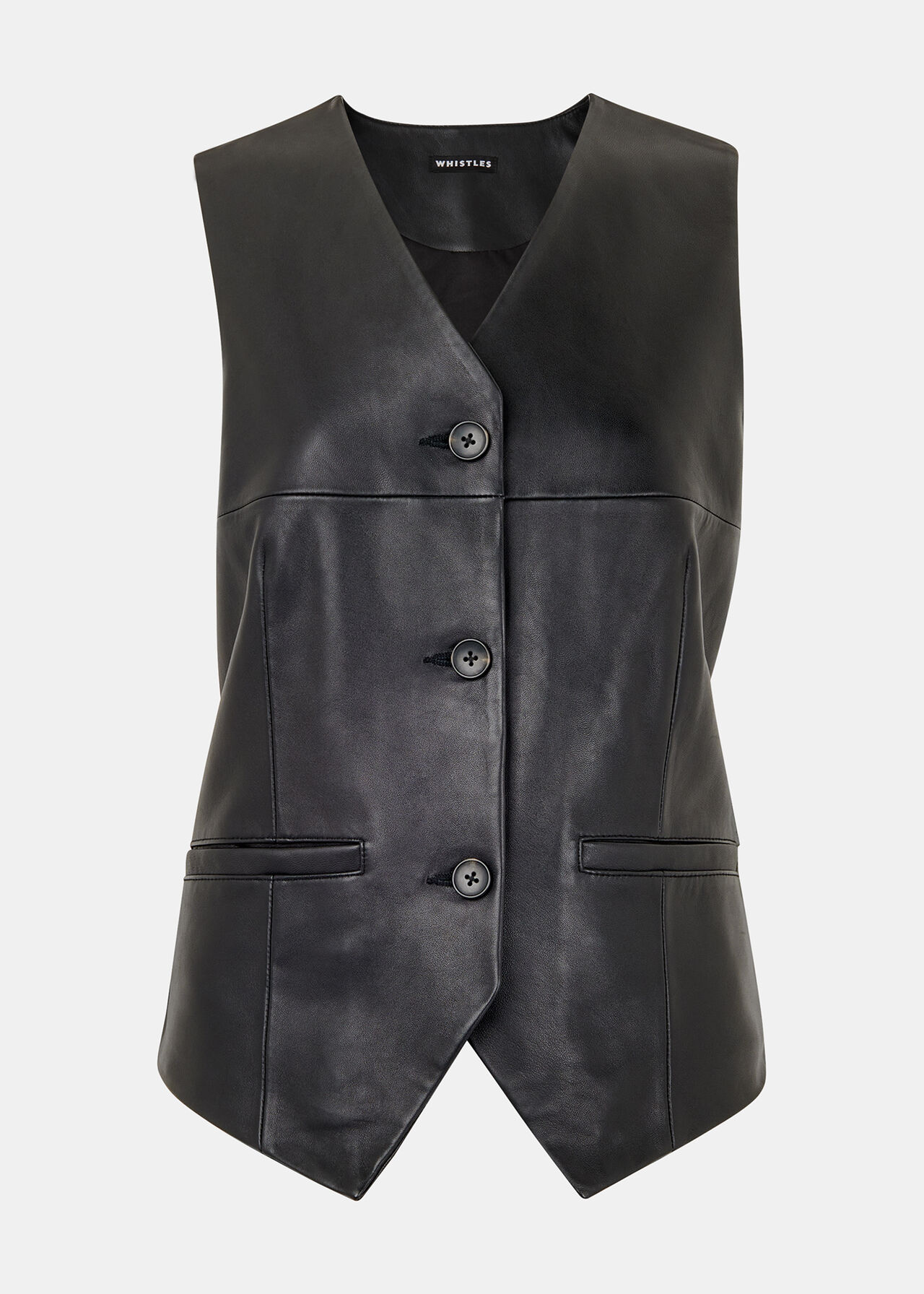 Catrin Leather Waistcoat