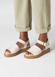Kali Two Part Sandal White