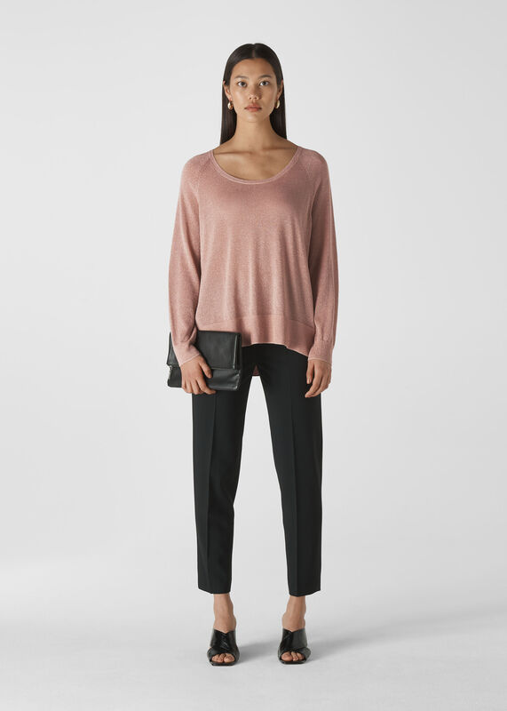 Sparkle Scoop Neck Knit