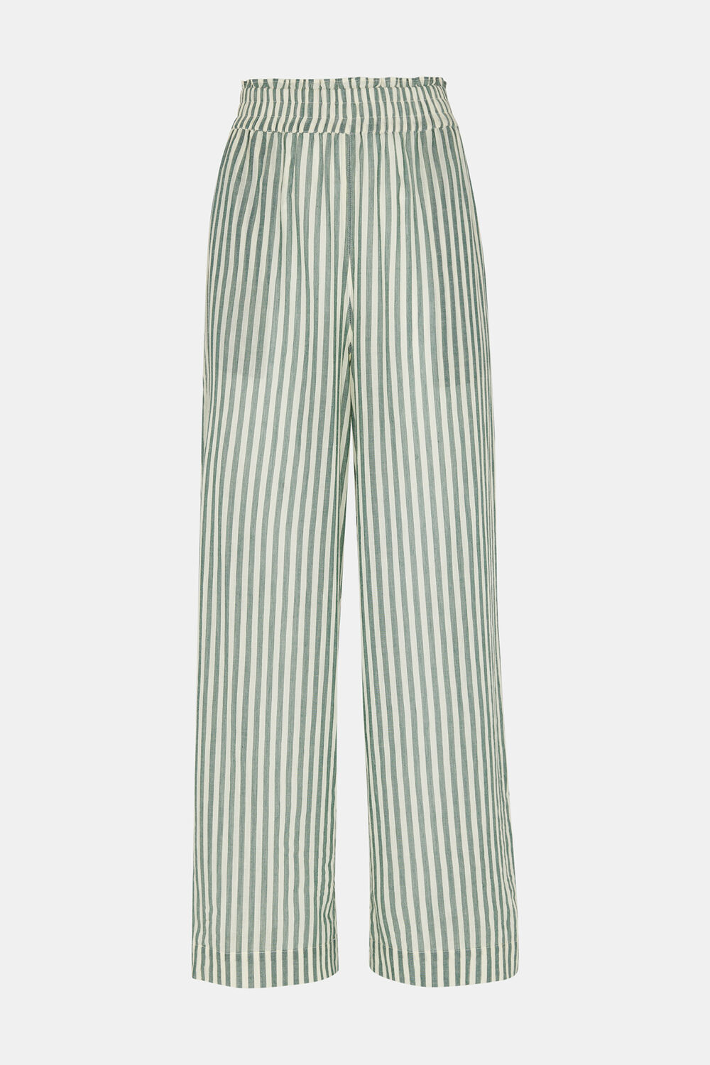 Green Stripe Beach Trouser