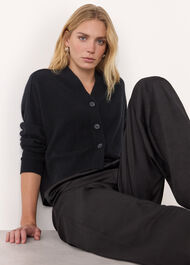 Cashmere Button Cardigan