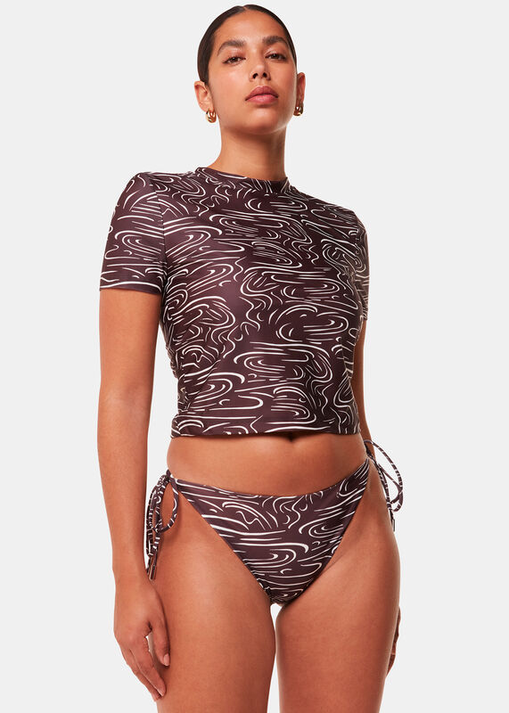 The Longing Wave Print Rash Vest