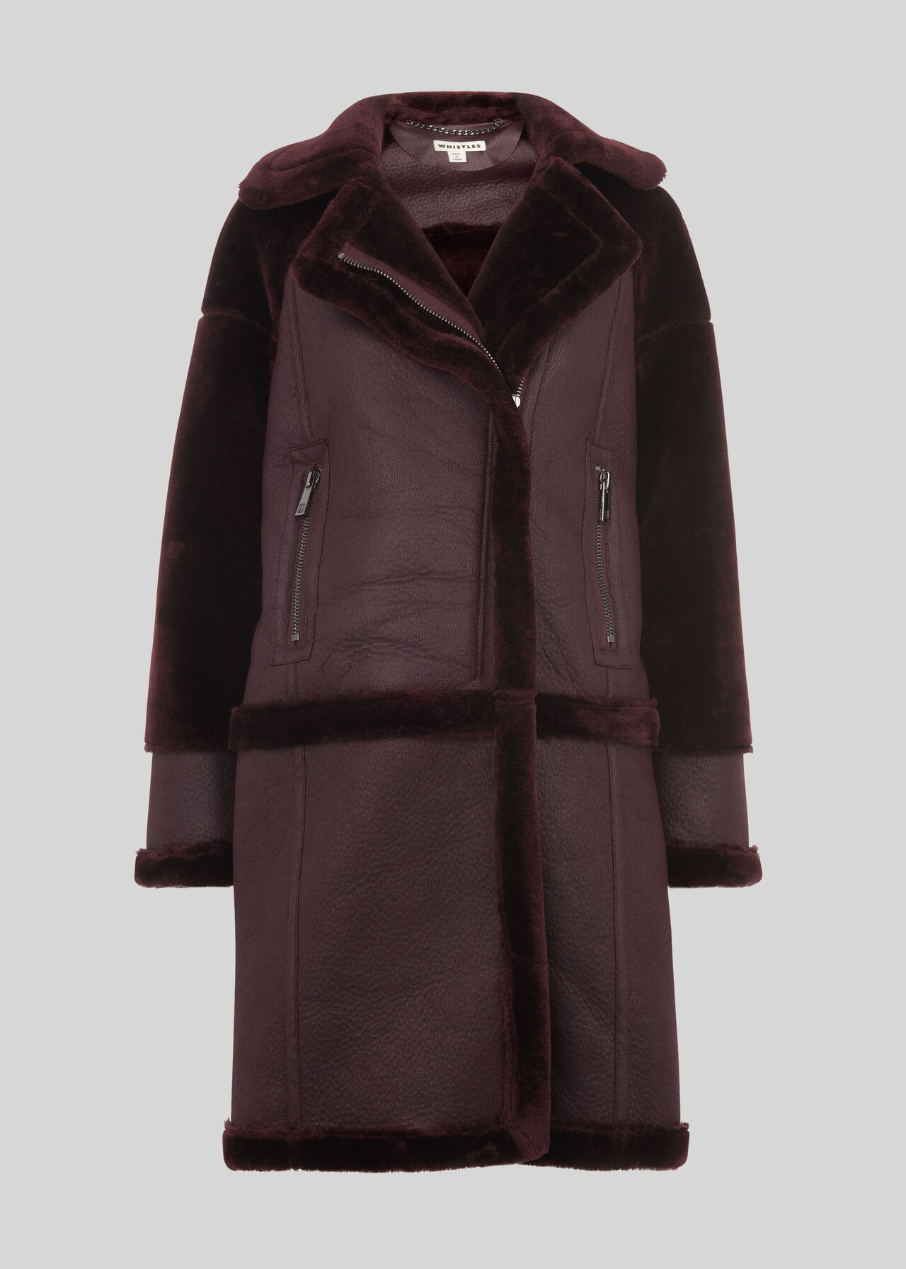 Longline Faux Fur Biker