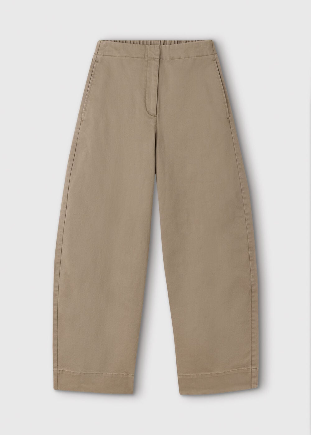 Clean Cotton Barrel Trouser