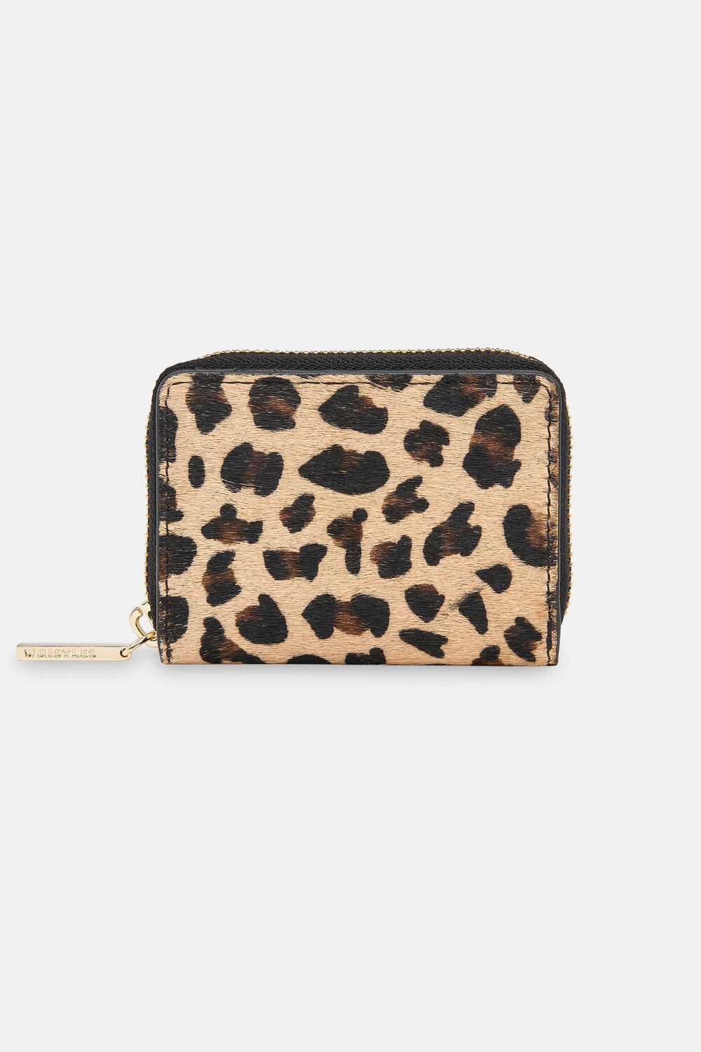 Leopard Koa Compact Purse
