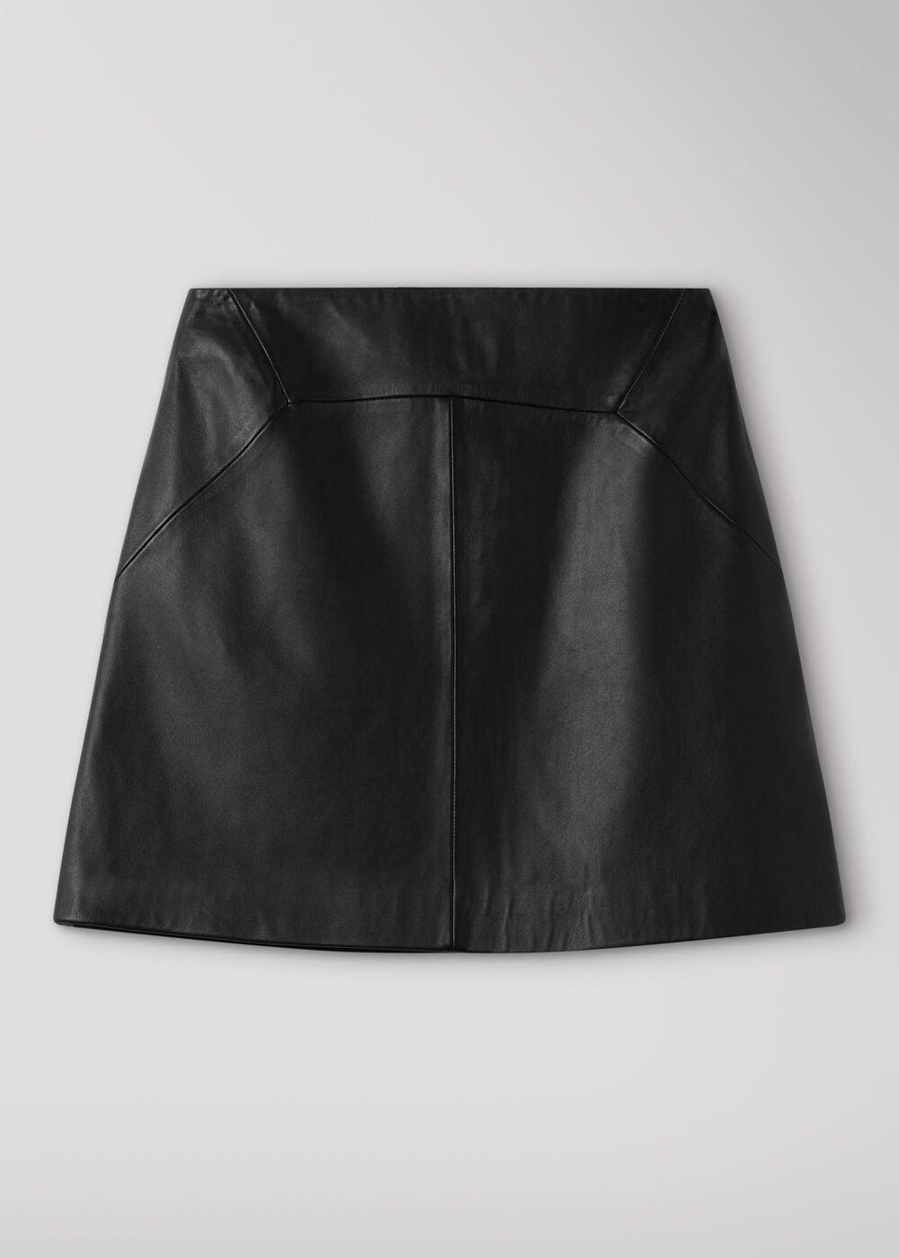 Leather A line Skirt