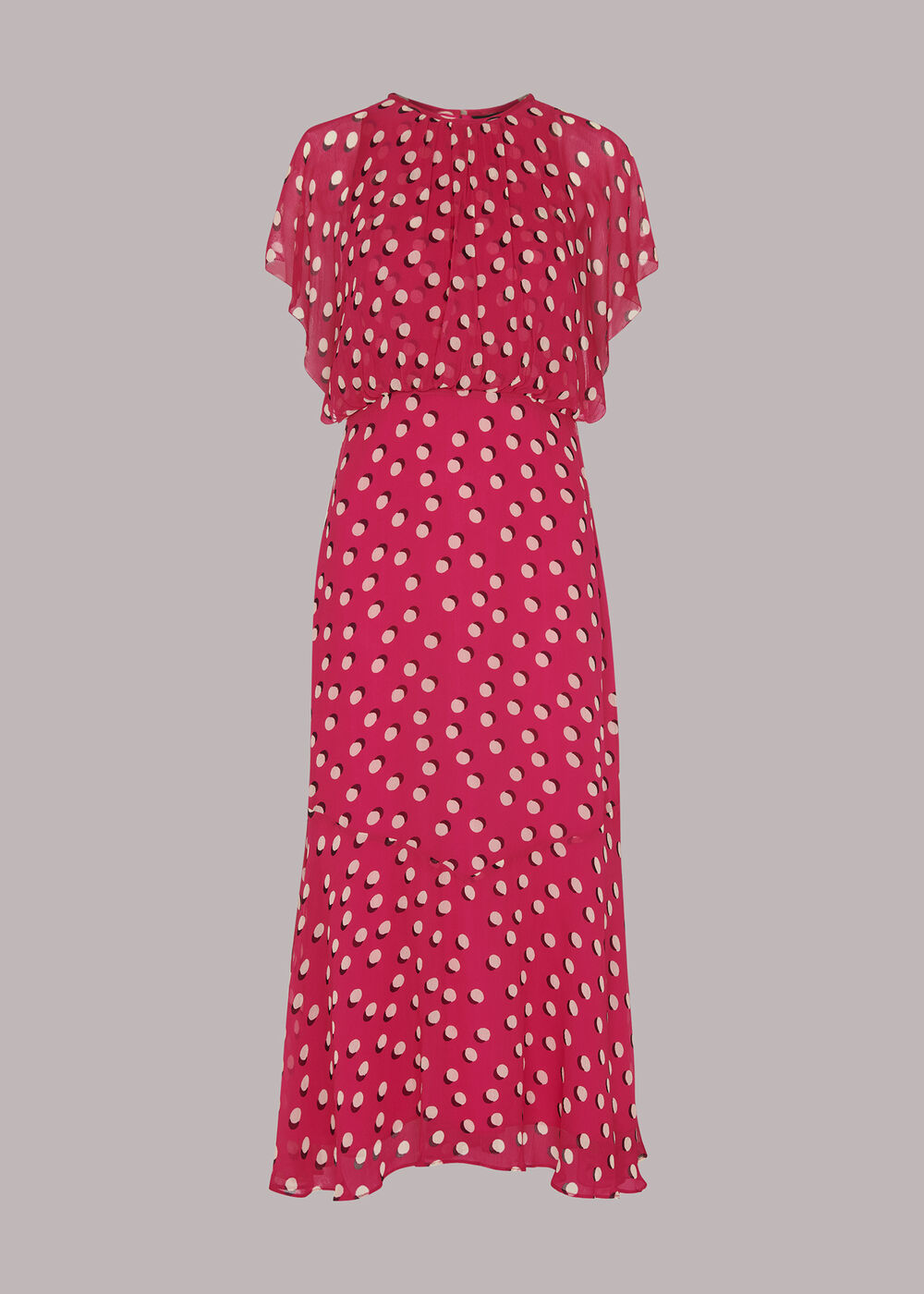 Moon Spot Print Dress