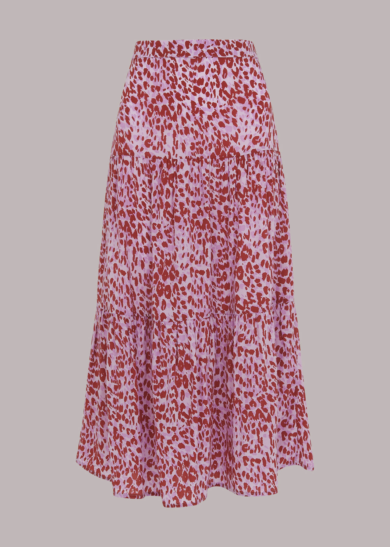 Summer Cheetah Tiered Skirt