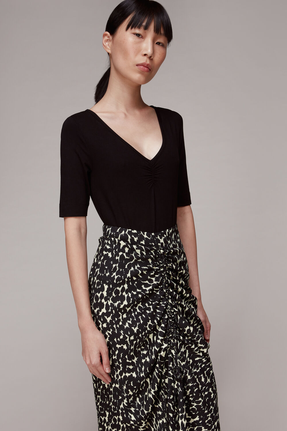 Sahara Cat Ruched Skirt