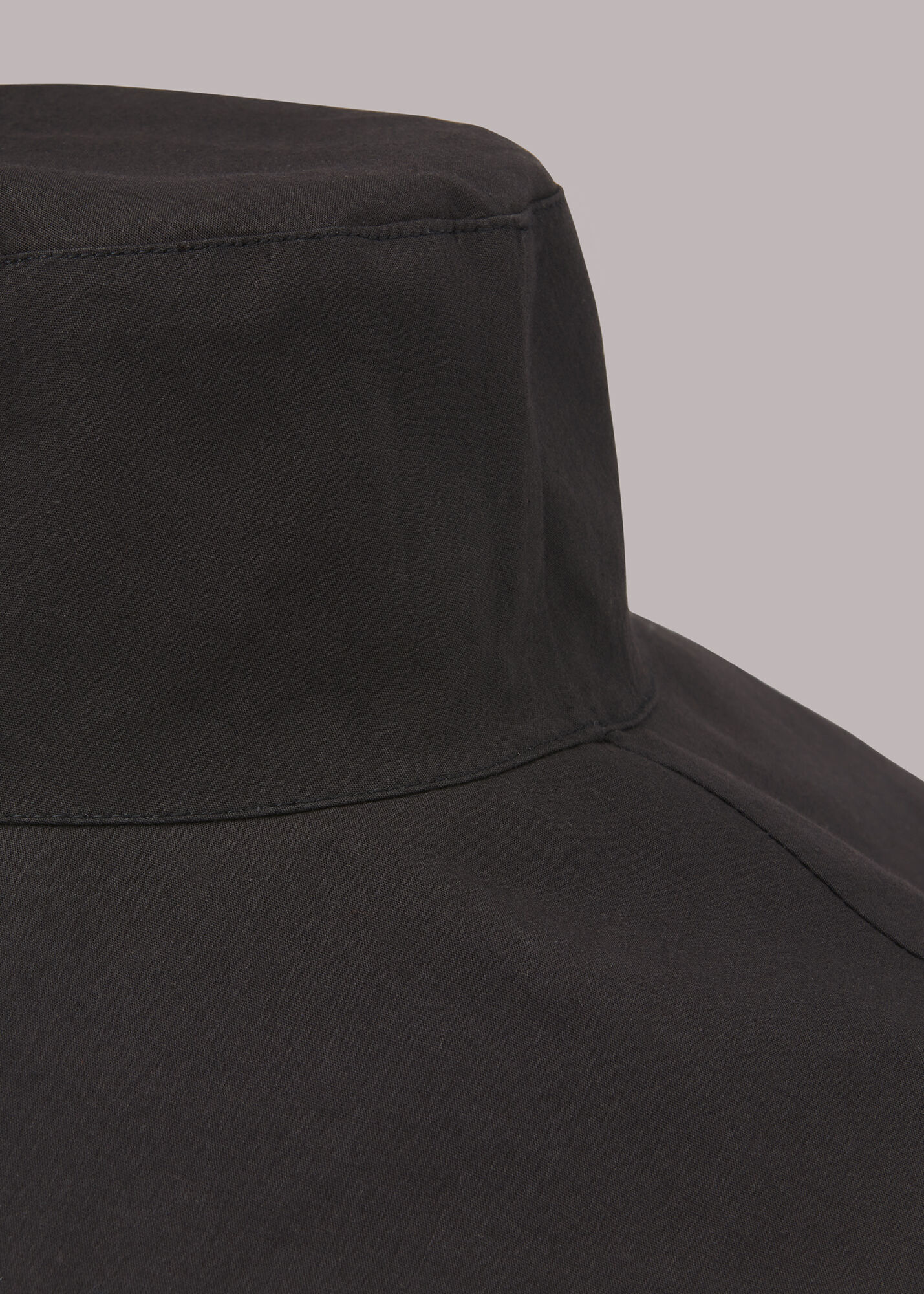 Black Sun Hat With Tie WHISTLES