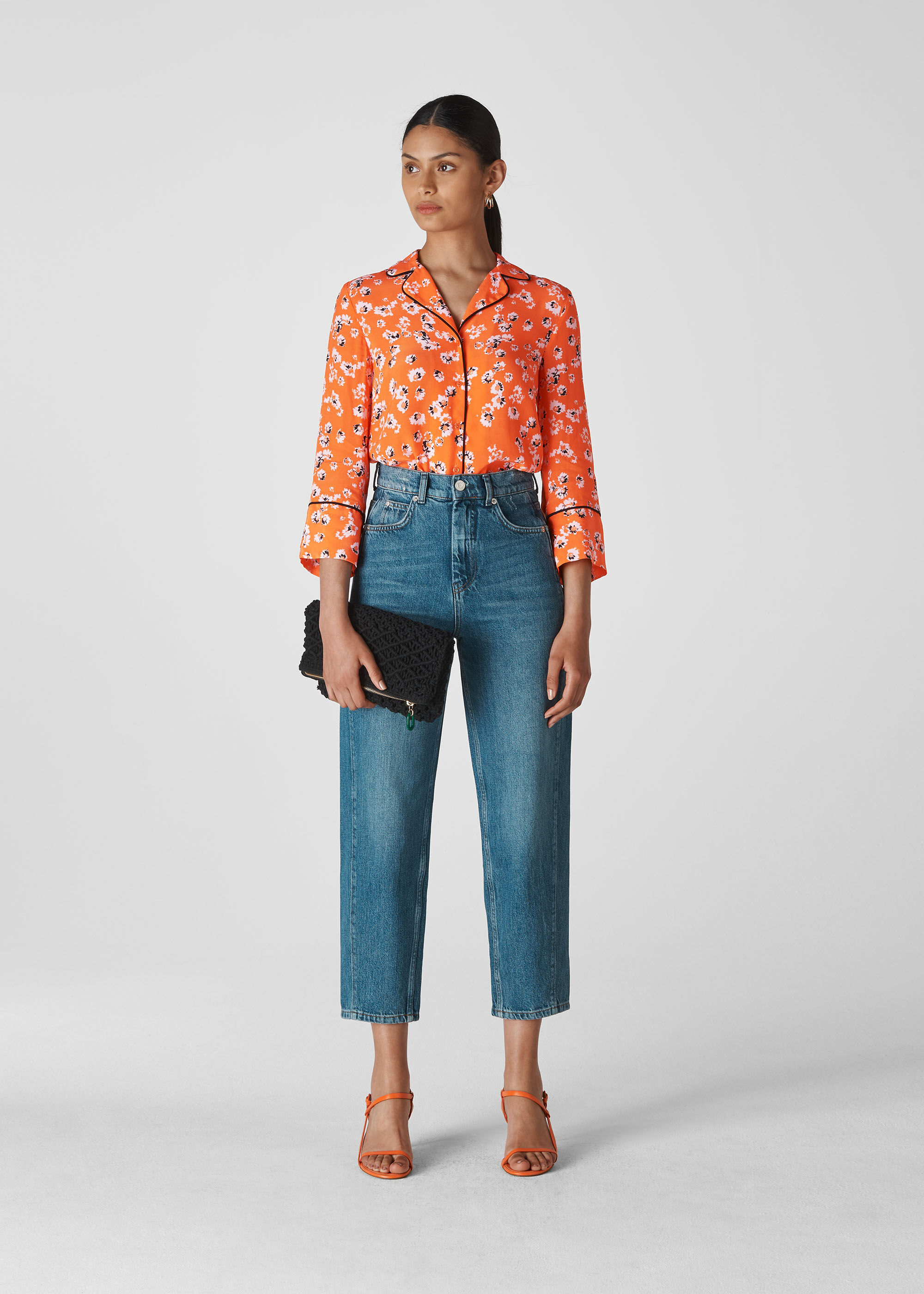 Flame Digital Daisy Pyjama Shirt