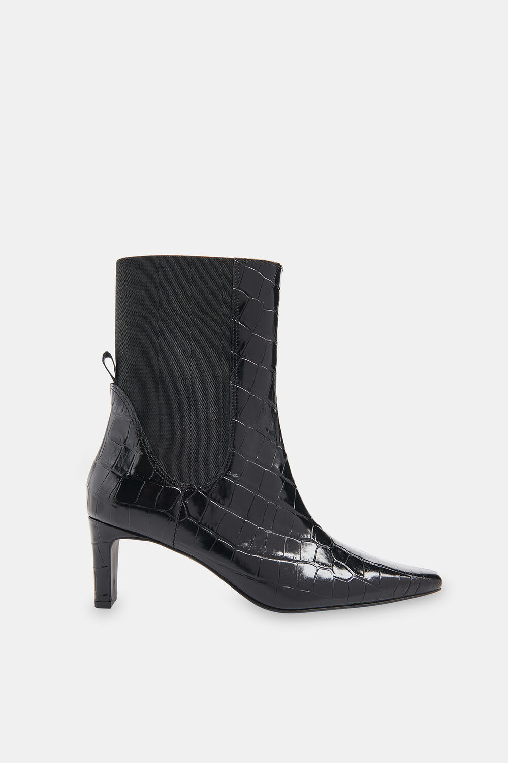Darla Croc Heeled Boot