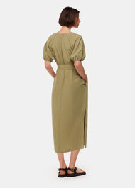 Ariella Linen Blend Midi Dress
