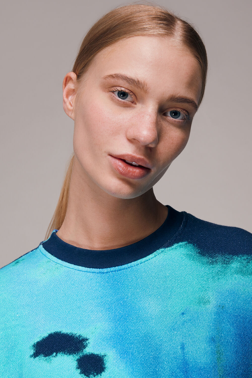 Tie Dye Cotton Sweatshirt