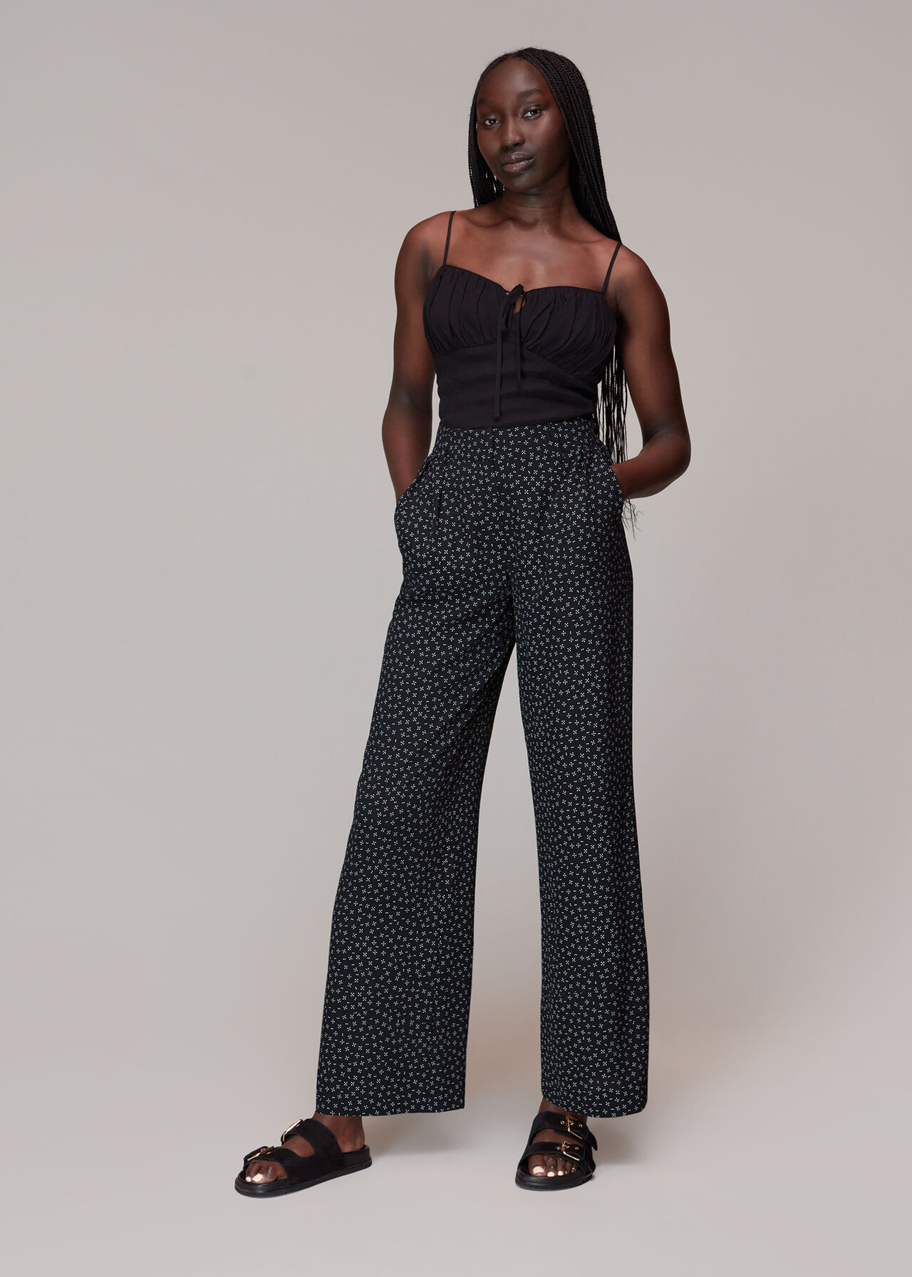 Lizzie Geo Dot Print Trouser