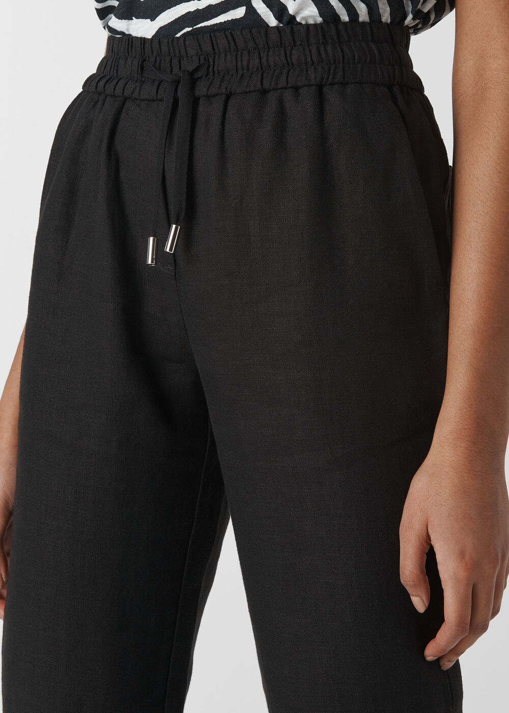 Leanora Linen Trouser Black