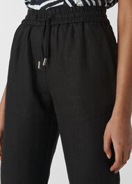 Leanora Linen Trouser Black