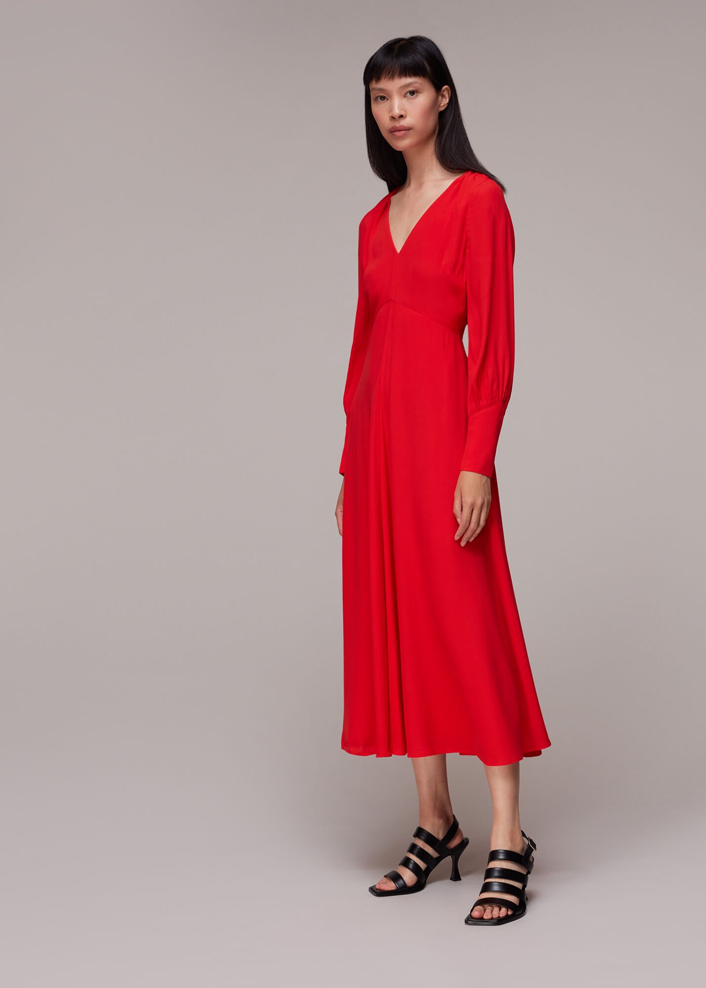 Whistles dress red hot sale