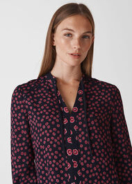 Lenno Print Shirt Dress Pink/Multi