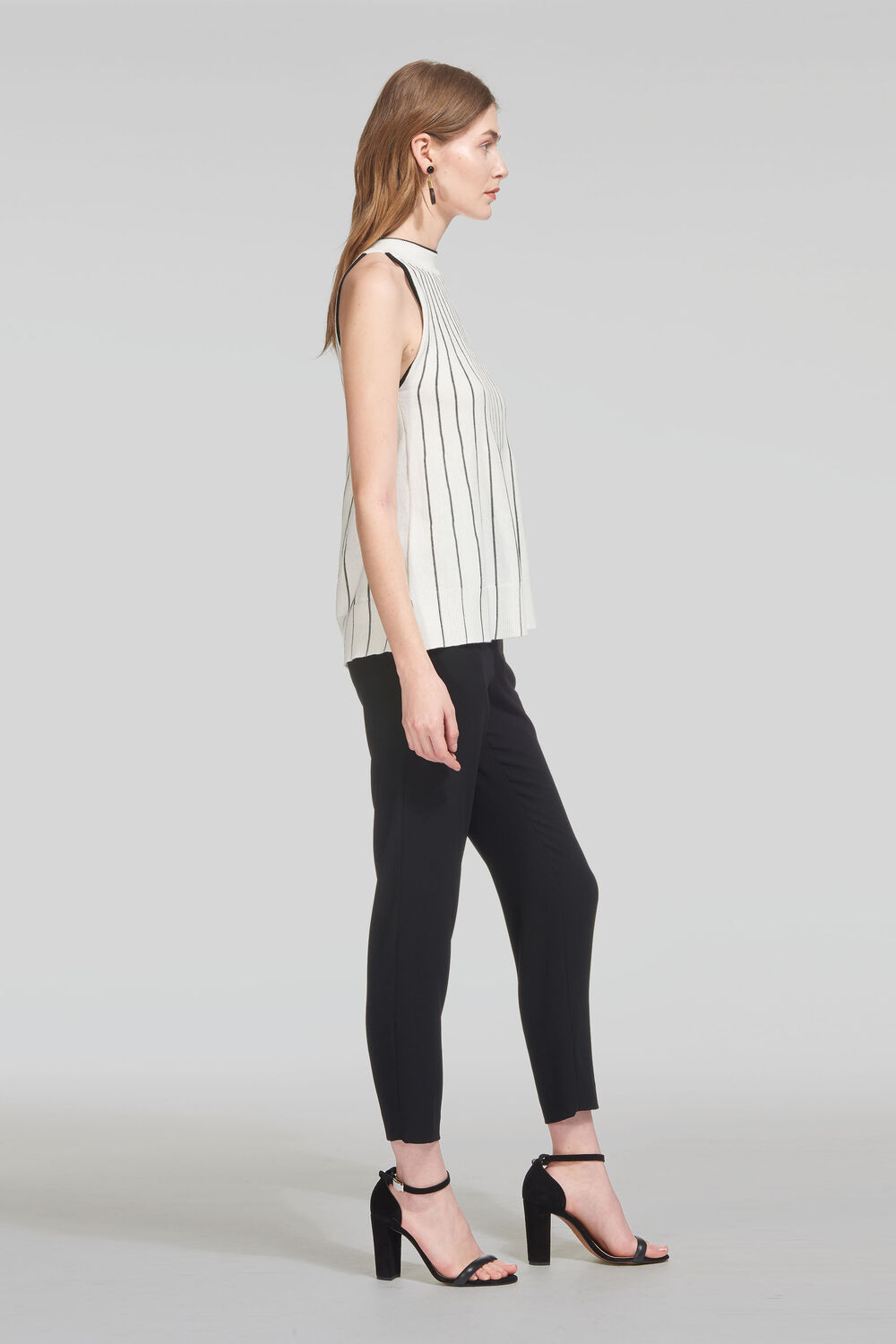 Stripe Trapeze Knit Vest