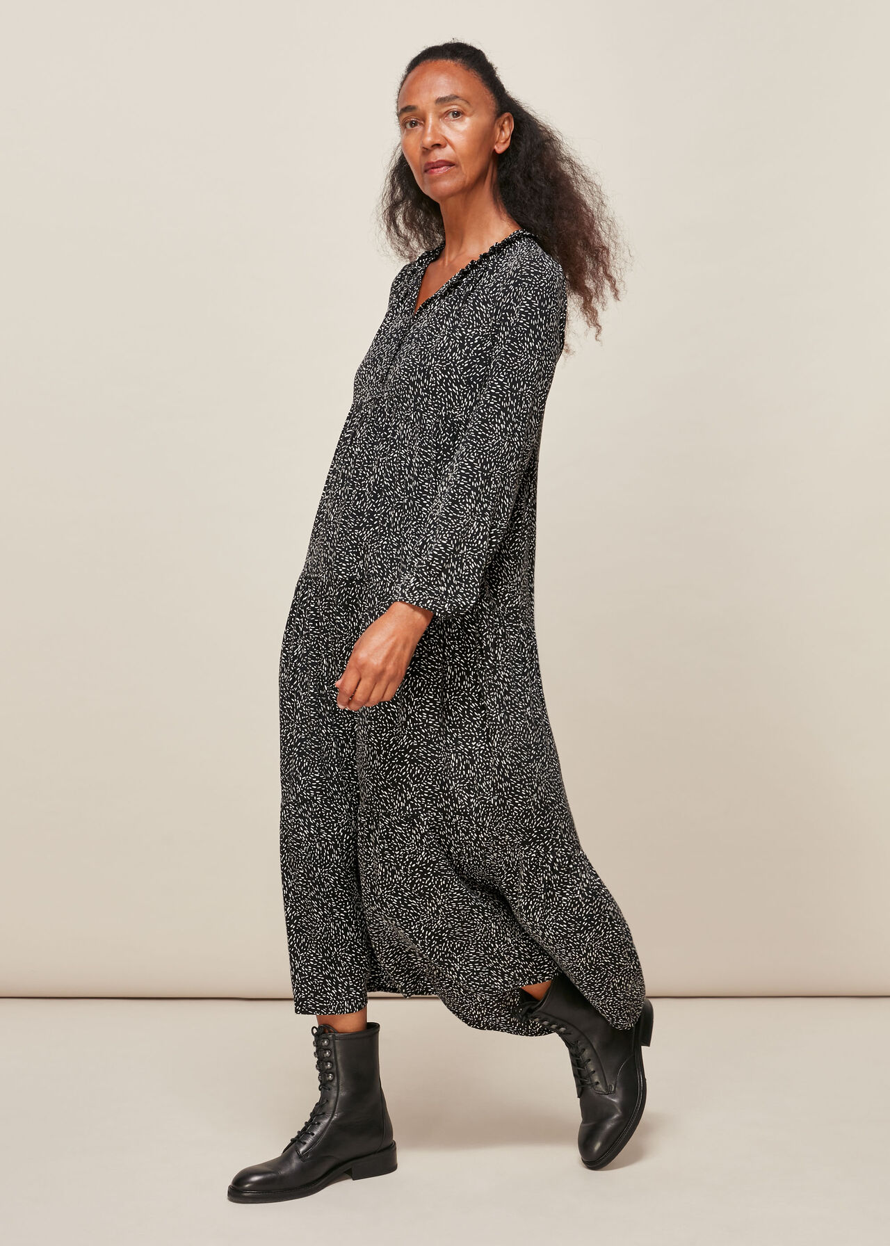 Freckle Print Enora Dress