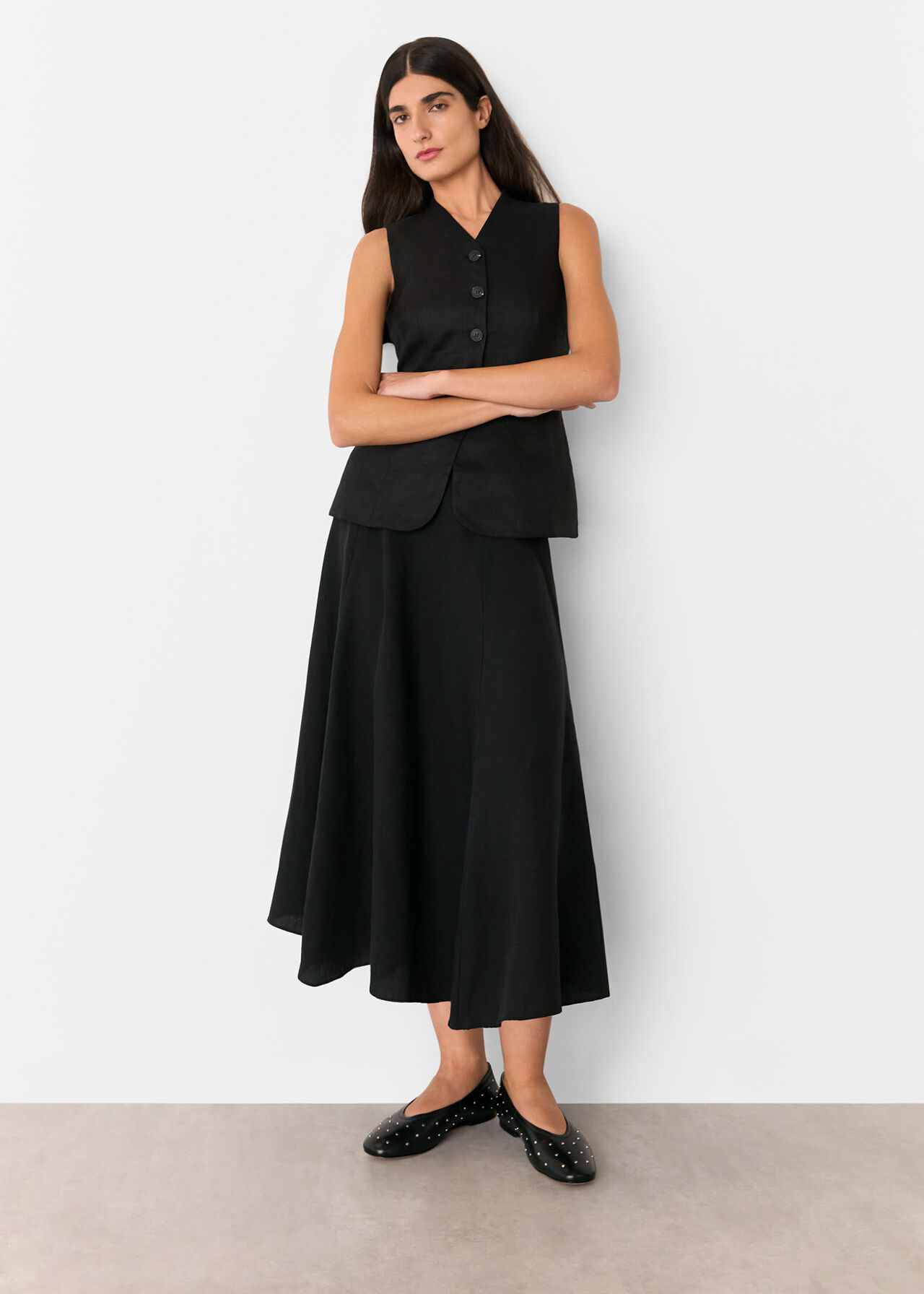 Molly Linen Waistcoat