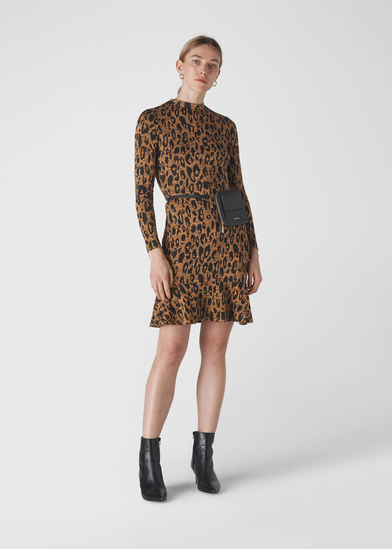 Animal Jersey Flippy Dress
