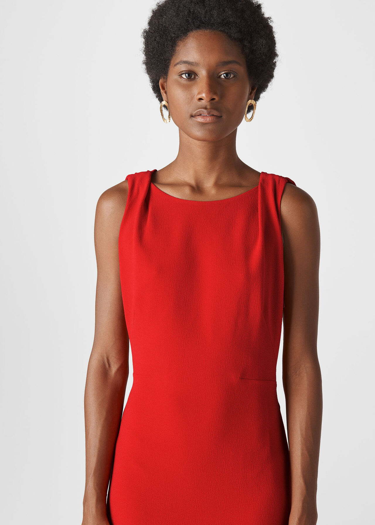 Tie Back Maxi Dress Red