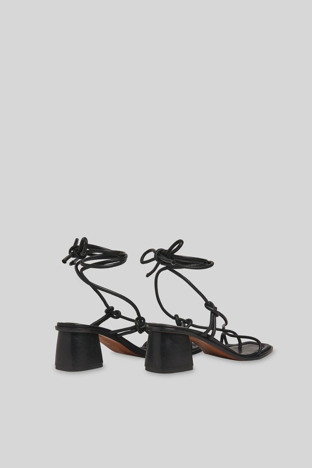Roman Tie Leg Sandal Black