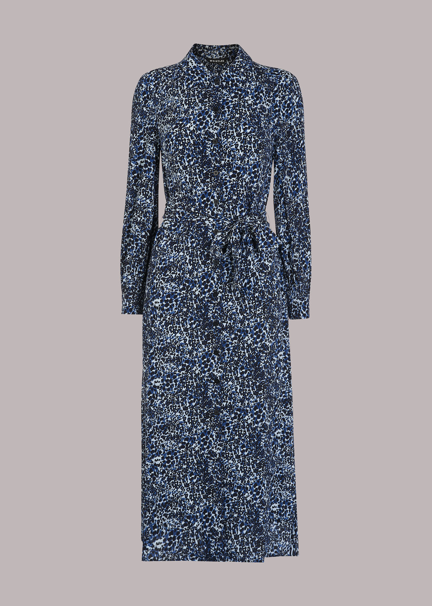 Animal print top shirt dress whistles