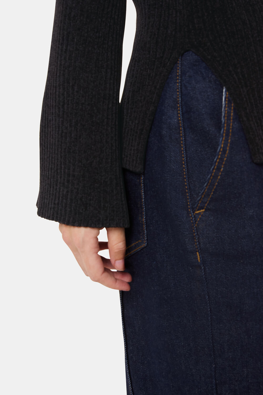 Chenille V Neck Knit
