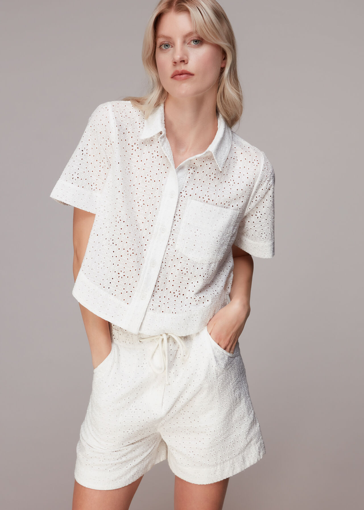 Broderie Bowling Shirt