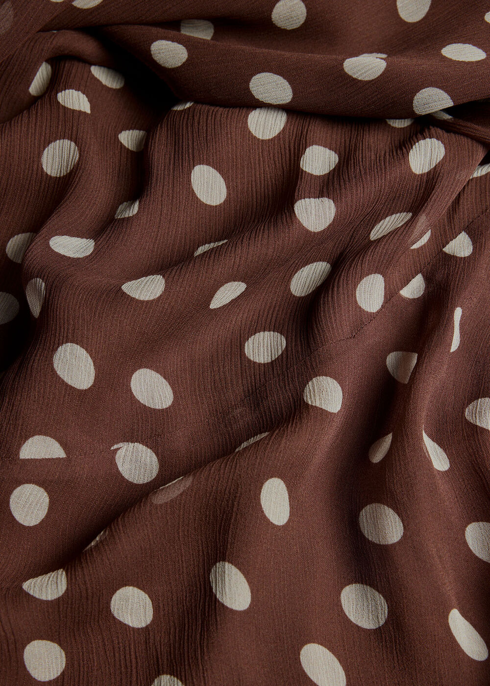 Petite Polka Dot Print Midi Dress