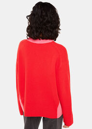Colour block Crew Neck Knit