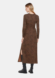 Coffee Bean Tie Jersey Dress