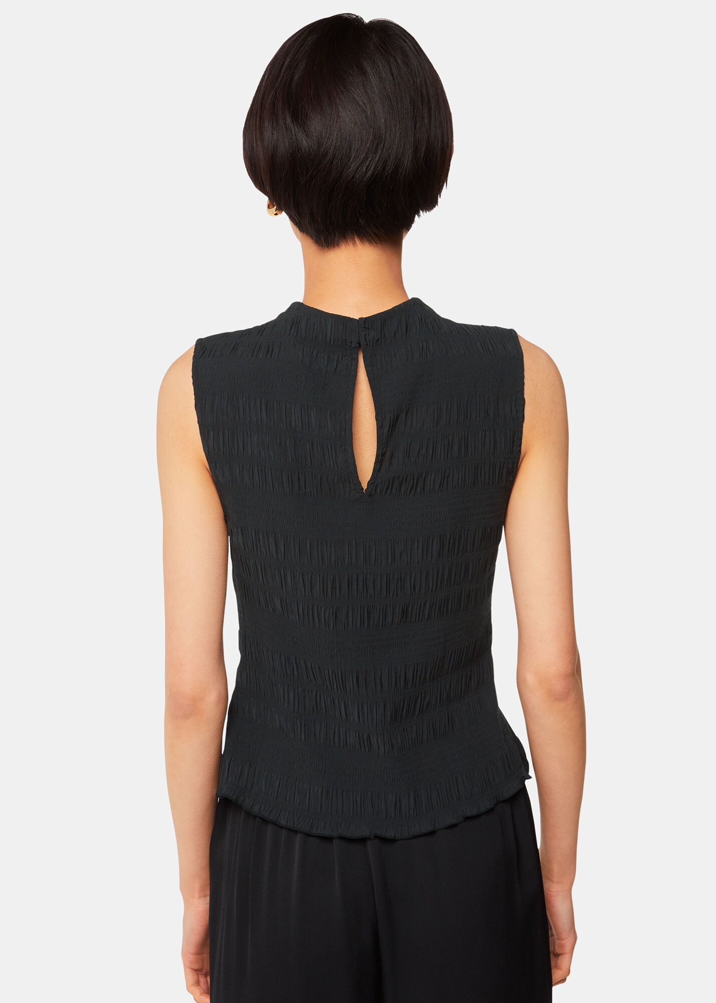 Plisse Sleeveless Top | Whistles US |