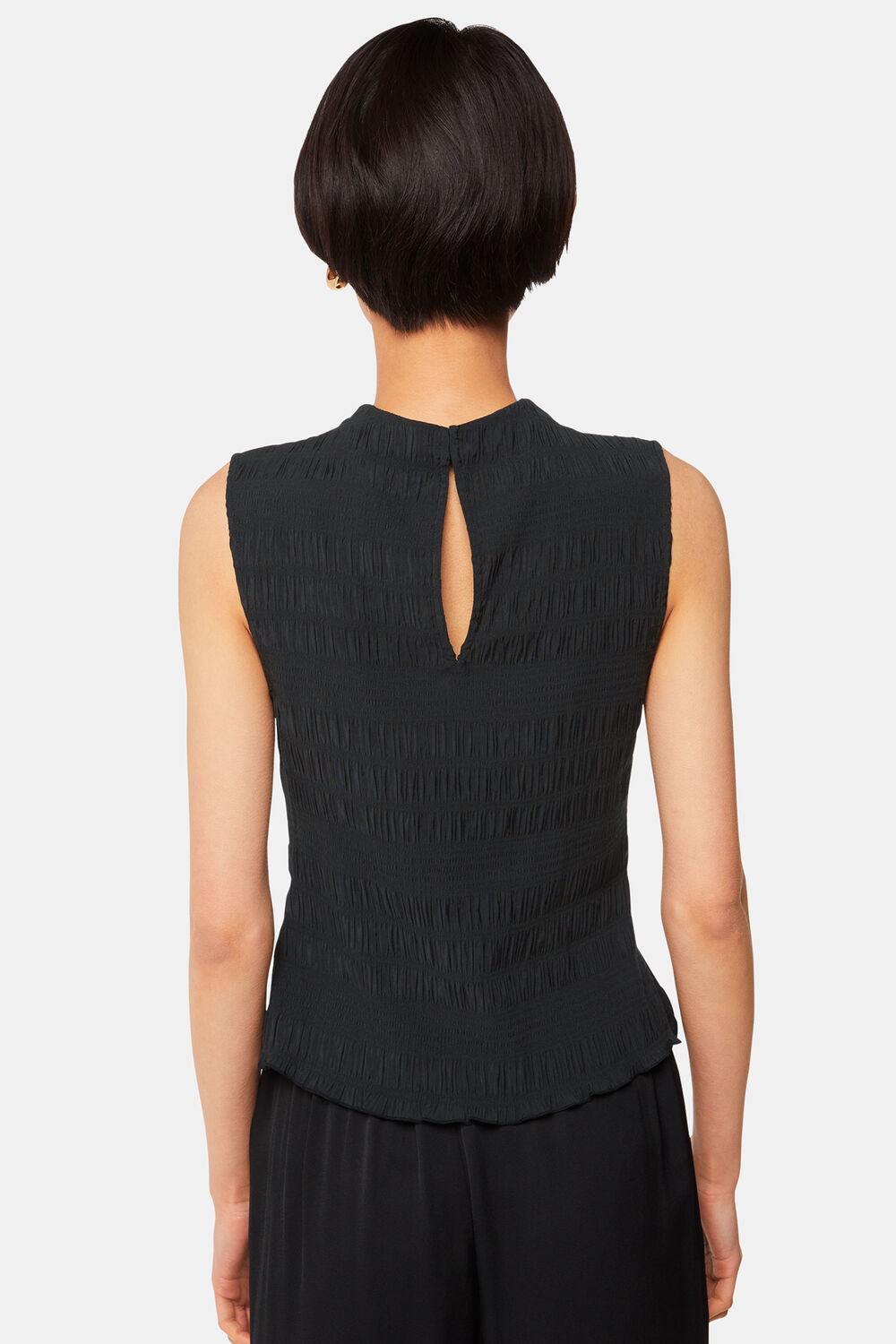 Plisse Sleeveless Top